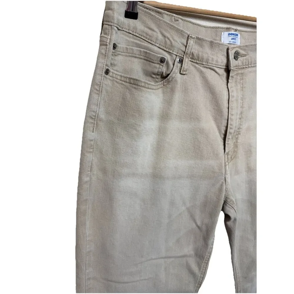 Denizen‎ from Levi's Men's Jeans Khaki 38x25 Athletic Fit 231 Denim Stretch READ